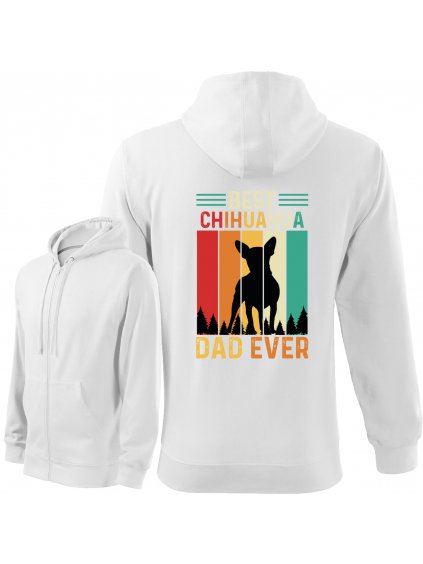 Mikina se Zipem "Best Dad" - Čivava Pánská