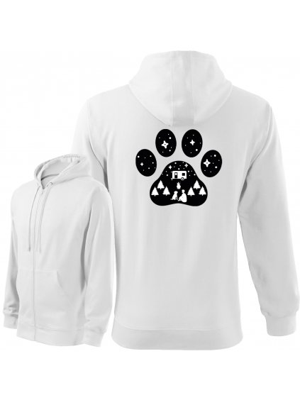 Mikina se Zipem "Camping" - Labradorský retrívr Pánská