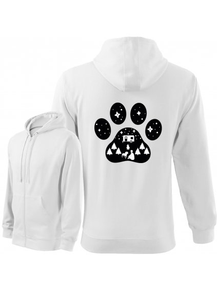 Mikina se Zipem "Camping" - Stafordširský bulteriér Pánská