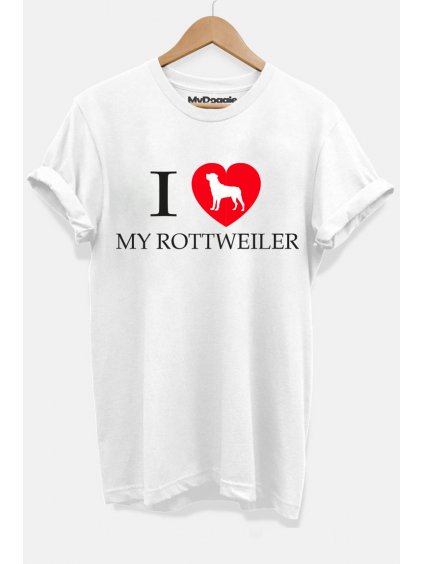 Rotvajler I love bílá DP