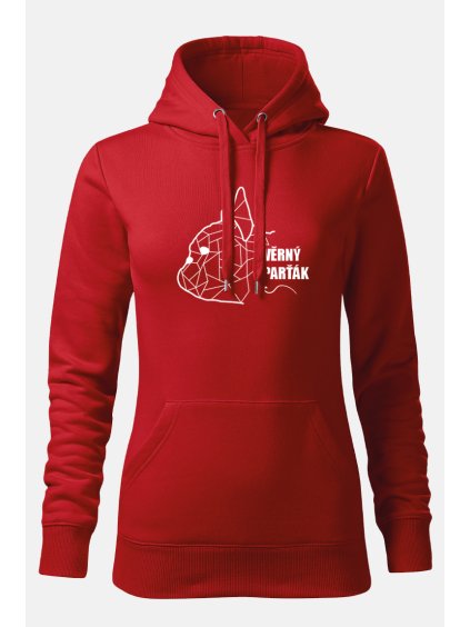 Mikiny hlava ona červená