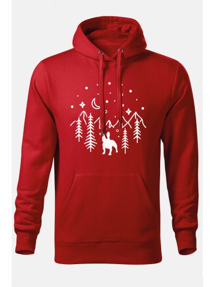 Mikiny hory on červená