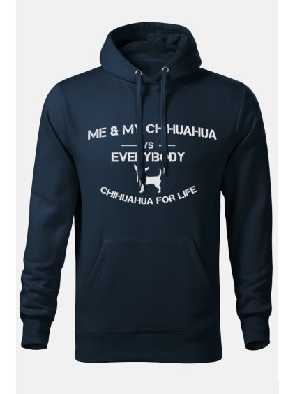 Mikiny JáaMůj on námModrá