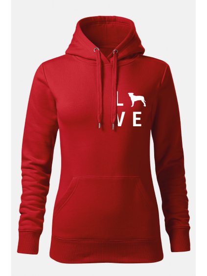 Mikiny LOVE ona červená