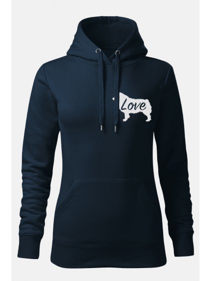 Mikiny Love ona námModrá