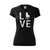 Funkční Tričko "Love Plemeno" - Amstaff Dámské