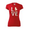 Funkční Tričko "Love Plemeno" - Amstaff Dámské