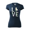 Funkční Tričko "Love Plemeno" - Amstaff Dámské