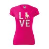 Funkční Tričko "Love Plemeno" - Amstaff Dámské