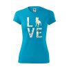 Funkční Tričko "Love Plemeno" - Amstaff Dámské