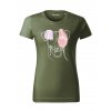 Tričko "Line Art Barevné" - Jack Russell Dámské