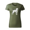 Tričko "Silueta" - Vizsla Dámské