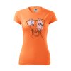 Funkční Tričko "Line Art Barevné" - Jack Russell Dámské