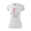 Funkční Tričko "Line Art Barevné" - Jorkšír Dámské