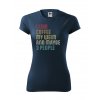 Funkční Tričko "I like Coffee" - Výmarský ohař Dámské