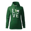 Mikina "Love Plemeno" - Zlatý retrívr Dámská