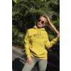 žeru psy žlutá mikina s kapucí