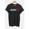 JackR nápis srdce černá D