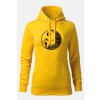 Dámská mikina kolo mesic zluta