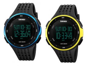 ŠPORTOVÉ HODINKY SKMEI ODOLNÉ - ČAS, KALENDÁR, ALARM, CHRONOGRAF