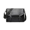 Crossbody TAŠKA KOŽENÁ  / AKTOVKA - ČIERNA CROSSBODY