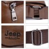 Cross body taška z eko kože Jeep hnedá tmavá