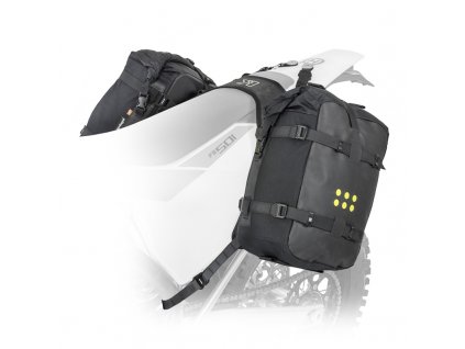 Set of 2x 18l bags and Kriega bases