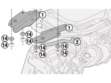 Držák na topcase CRF1100L / Adv. Sports 20-