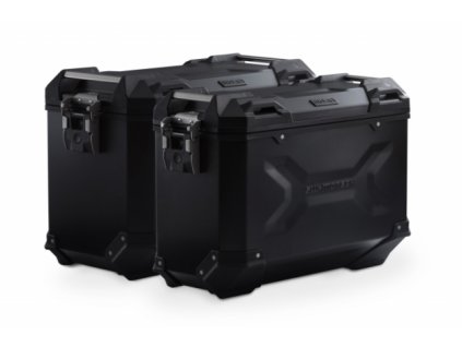 SW Motech Set of black side cases TraX Adventure 45/37l and PRO holder V-Strom 1050/XT 19-