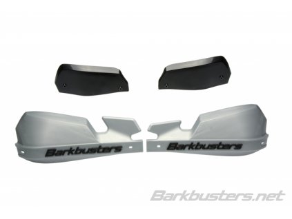 VPS plastic covers for Barkbusters silver