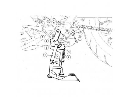 Hepco Becker Center stand Suzuki DL 1000 V-Strom 2002-2007