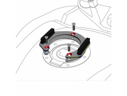 Podkova na víko nádrže  XT660Z Tenere