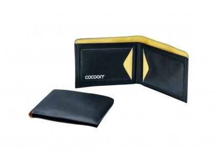 cocoon penezenka wallet black yellow