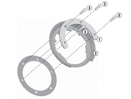 Objímka Kappa Tanklock R1200GS LC 13-18 R1250GS F850GS F900GS