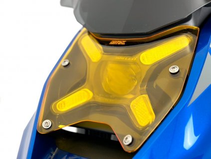 wrs yellow fluo lighthouse protection lens bmw r 1300 gs 2023 2024 2
