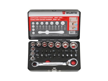 WURTH Mini Set 31 pcs ratchet bits nuts