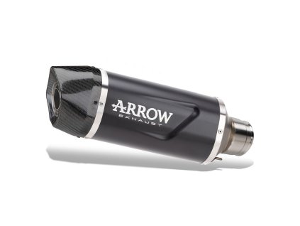 silenziatore indy race evo arrow alluminio dark carbonio yamaha tenere 700 2021 2024