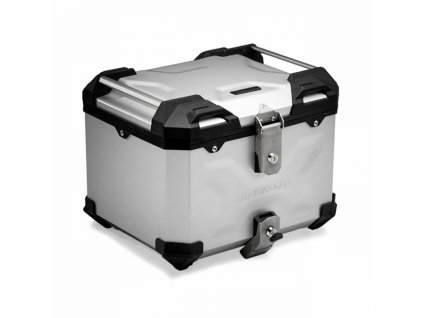 Hliníkový kufr top box TRAX Adventure 38 stříbrný