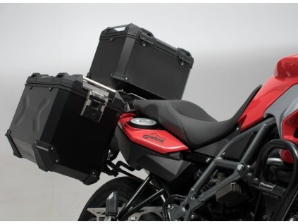 SW Motech Adventure set of black cases + holder BMW F 800/700/650 GS 08-17
