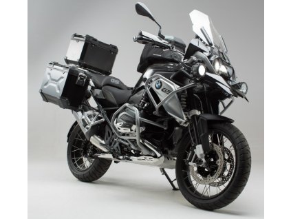 SW Motech Adventure set of silver crash bars and covers R1200GS LC