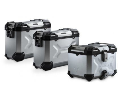 SW Motech Adventure set of silver cases + holders XT1200Z
