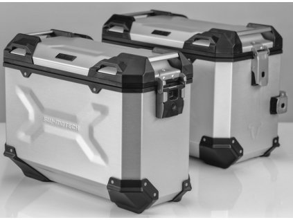 SW Motech Set of side cases and holder TraX Adventure 37/45l. silver XT1200Z