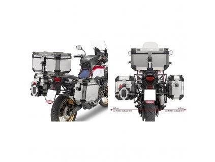 KAPPA Side case holder CRF 1000L Africa Twin 18- (also Adventure Sports) for Trekker Outback
