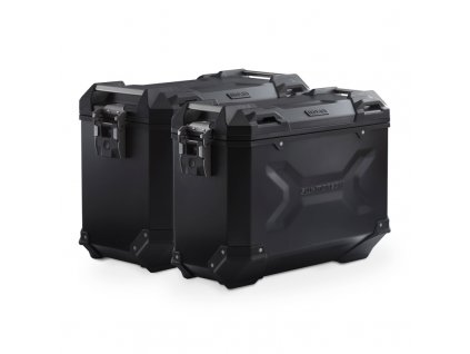 TRAX ADV aluminium case system Black 45/37l BMW R1200GS / R1250GS LC/Adv 13-