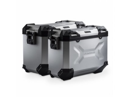 TRAX ADV aluminium case system Silver 45/37l BMW R1200GS / R1250GS LC/Adv 13-