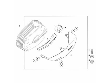 Cylinder cover set R1200GS 04-09