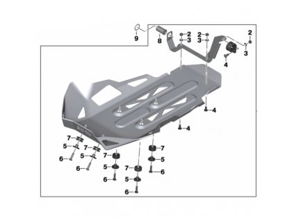 Engine cover R1250GS LC 18- black