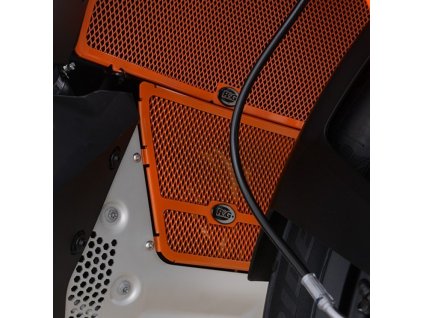 R&G Racing Exhaust cover orange KTM 790 Adv. 19-