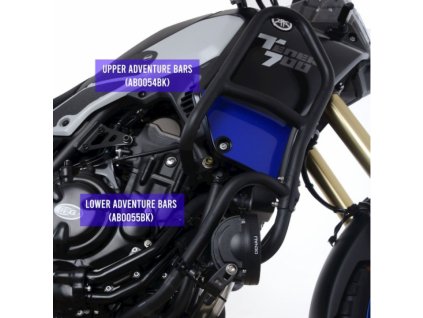 R&G Racing Crash bars upper black Tenere 700 19-21