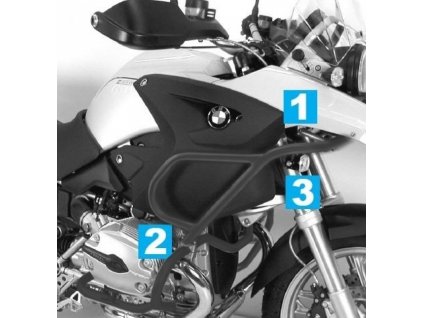 Hepco Becker Crash bar upper black R1200GS up to 2007